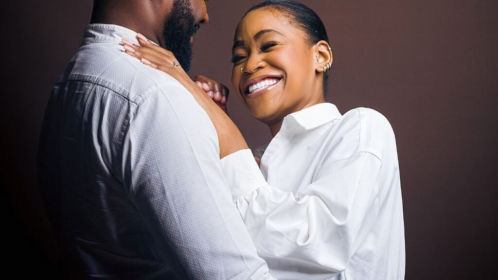 Black Couple Photoshoot Ideas in Studio