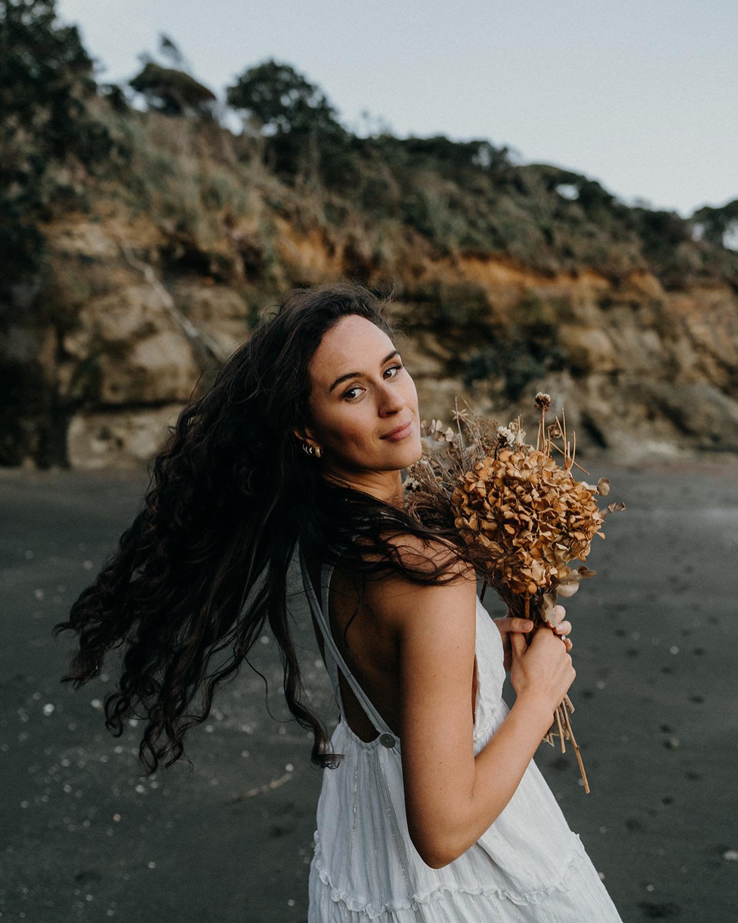 Bohemian Beach Photoshoot Idea for Women