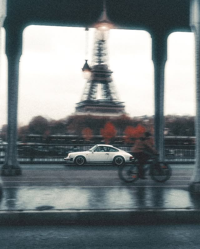 Rainy Ride in Paris
