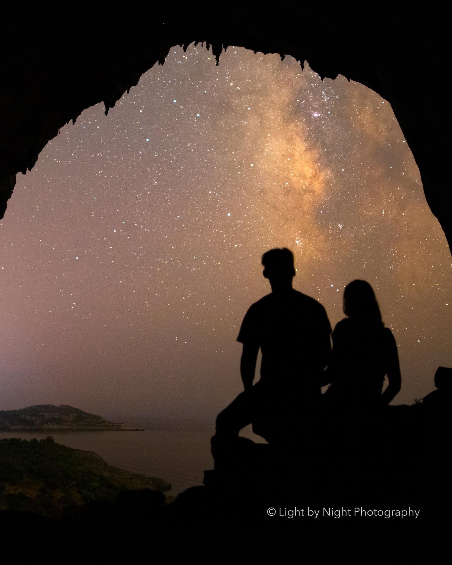Together Under the Stars Night Photography Idea