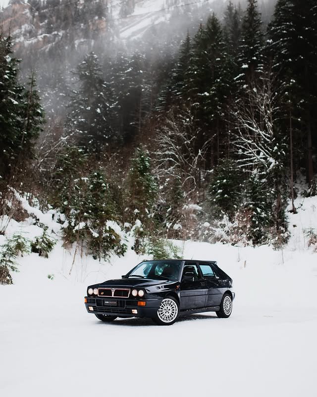 Winter Drive Car Photography Idea
